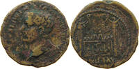 ROME EMPIRE AE SEMIS Tiberius (4-37) ALTAR LUGDUNUM -