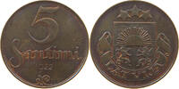 5 santimi 1922 Lettland  vz
