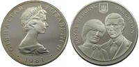 GIBRALTAR CROWN 1981 ROYAL WEDDING PROOF (SPOTS)