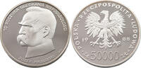 50000 ZLOTYCH 1988 POLAND PILSUDSKI PROOF