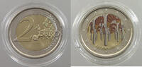 SPAIN 2 EURO COLOURED -