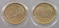 SPAIN 2 EURO GOLD PLATED -