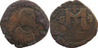 BYZANTINE EMPIRE FOLLIS JUSTINIANUS 527-565 -
