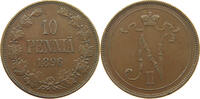 Finnland 10 pennia Nikolaus II. 1894-1917 -
