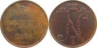 Finnland 5 pennia Nikolaus II. 1894-1917 -