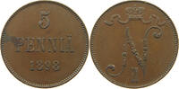 Finnland 5 pennia Nikolaus II. 1894-1917 -
