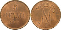 Finnland 5 pennia Nikolaus II. 1894-1917 -