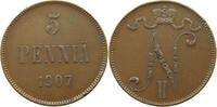 Finnland 5 pennia Nikolaus II. 1894-1917 -