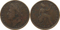 GREAT BRITAIN FARTHING GEORGE IV. (1820-1830) -