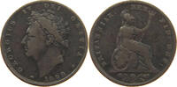 GREAT BRITAIN FARTHING GEORGE IV. (1820-1830) -