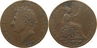 GREAT BRITAIN HALFPENNY GEORGE IV. (1820-1830) -