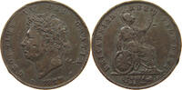 GREAT BRITAIN HALFPENNY GEORGE IV. (1820-1830) -
