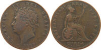 GREAT BRITAIN HALFPENNY GEORGE IV. (1820-1830) -