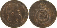 BRAZIL 10 REIS Pedro II. 1831 - 1889 -
