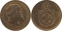 BRAZIL 10 REIS Pedro II. 1831 - 1889 -
