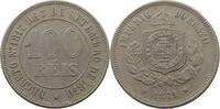 BRAZIL 100 REIS Pedro II. 1831 - 1889 -