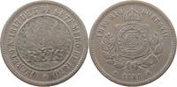 BRAZIL 100 REIS Pedro II. 1831 - 1889 -