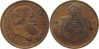 BRAZIL 20 REIS Pedro II. 1831 - 1889 -