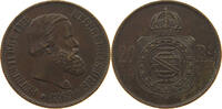 BRAZIL 20 REIS Pedro II. 1831 - 1889 -