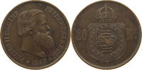 BRAZIL 20 REIS Pedro II. 1831 - 1889 -