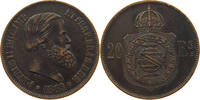 BRAZIL 20 REIS Pedro II. 1831 - 1889 -