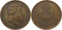 BRAZIL 20 REIS Pedro II. 1831 - 1889 -