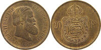 BRAZIL 20 REIS Pedro II. 1831 - 1889 -