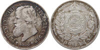BRAZIL 500 REIS Pedro II. 1831 - 1889 -
