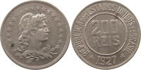 BRAZIL 200 REIS BRAZIL 200 REIS 1927 HEAD OVERSTRUCK -