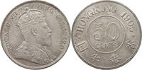 HONG KONG 50 CENTS Edward VII., 1901 - 1910 -