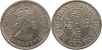 HONG KONG 50 CENTS Elizabeth II. (1952-) -