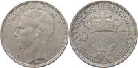 BELGIUM 20 FRANCS LEOPOLD III. (1934-1951) -