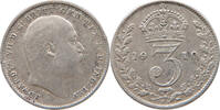 GREAT BRITAIN THREEPENCE Edward VII., 1901 - 1910 -