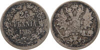 FINLAND 25 PENNIÄ Alexander II. 1855-1881 -