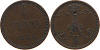 FINLAND PENNI Alexander II. 1855-1881 -