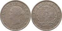 JAMAICA 1/2 PENNY Victoria 1837-1901 -