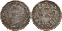 CANADA 5 CENTS Victoria 1837-1901 -