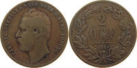 SWEDEN 2 ÖRE Karl XV. (1859-1872) -