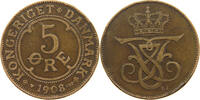 DENMARK 5 ÖRE Frederik VIII. (1906-1912) -
