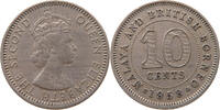 MALAYA BRITISH BORNEO 10 CENTS Elizabeth II. (1952-) -