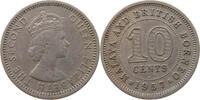 MALAYA BRITISH BORNEO 10 CENTS Elizabeth II. (1952-) -