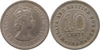MALAYA BRITISH BORNEO 10 CENTS Elizabeth II. (1952-) -