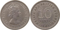 MALAYA BRITISH BORNEO 10 CENTS Elizabeth II. (1952-) -