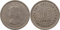 MALAYA BRITISH BORNEO 10 CENTS Elizabeth II. (1952-) -