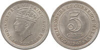 MALAYA 5 CENTS George VI. (1936-1952) -