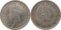 MALAYA 5 CENTS George VI. (1936-1952) -