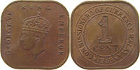 MALAYA CENT George VI. (1936-1952) -