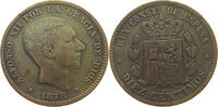 SPAIN 10 CENTIMOS Alfonso XII. (1874 - 1885) -