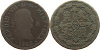 SPAIN 8 MARAVEDIS Fernando VII. -