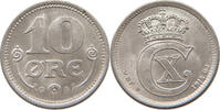 DENMARK 10 ÖRE Christian X. (1912-1947) -